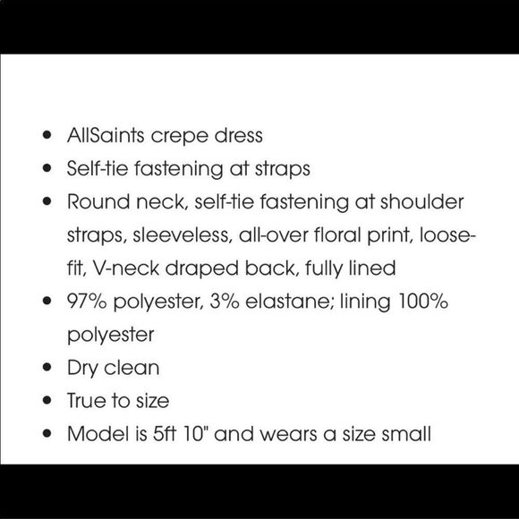 All Saints Mika Grey Floral Summer Dress - Picture 9 of 9